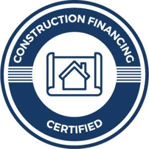 construction financing certified badge