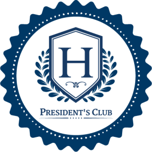 President's Club Badge at First Heritage Mortgage