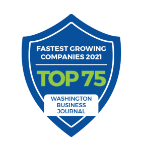Fastest Growing Companies 2021 - Washington Business Journal - Award Badge